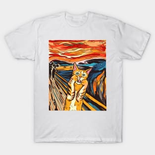 Cat Scream Munch T-Shirt